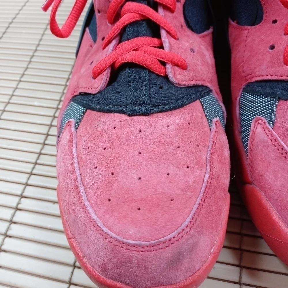Nike Air Huarache University Red Black Sz 12.  705005-600 Love Hate Bulls a22pem_5